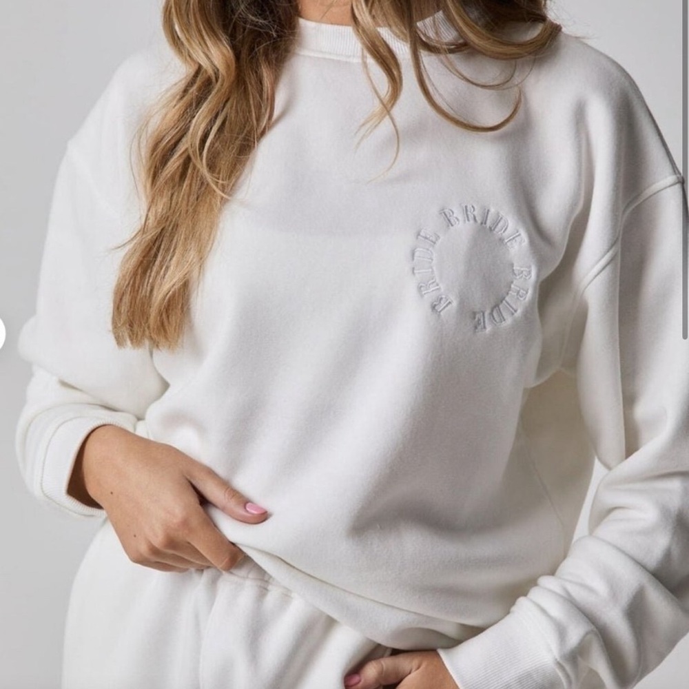 Six Stories White Bride crewneck sweatshirt - Medium